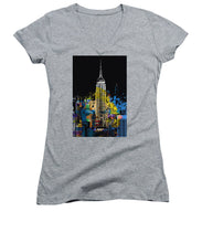Marilyn Monroe New York City 1 - Women's V-Neck (Athletic Fit)