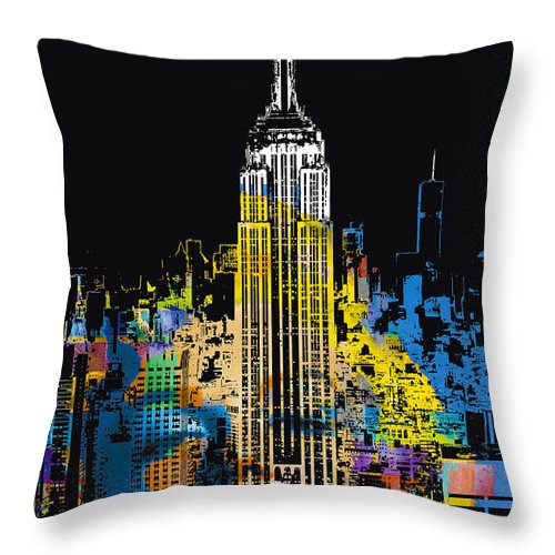 Marilyn Monroe New York City 1 - Throw Pillow