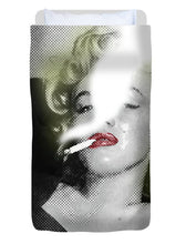 Marilyn Monroe Smokes - Duvet Cover