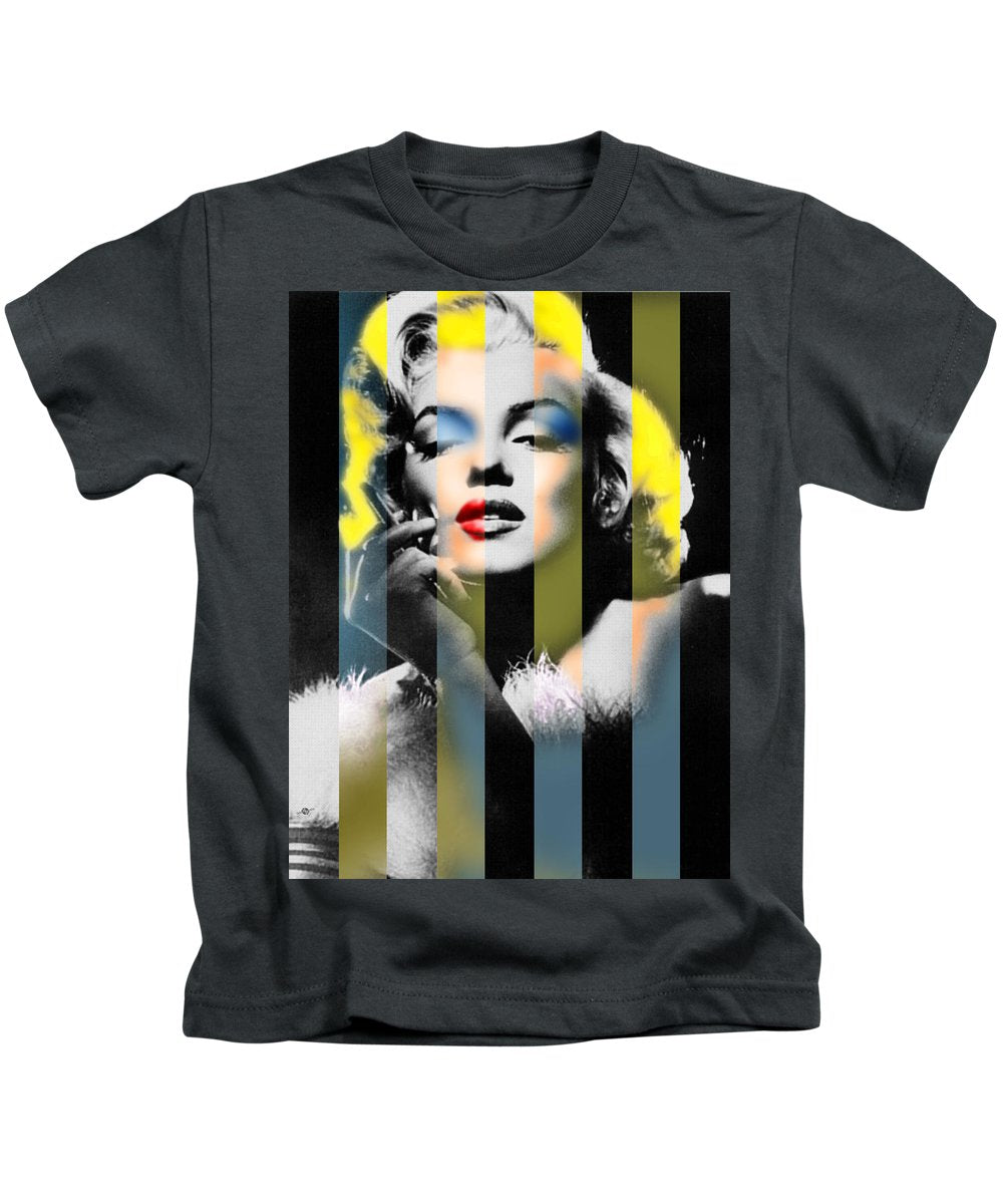 Marilyn Monroe Stripes - Kids T-Shirt