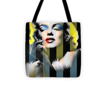 Marilyn Monroe Stripes - Tote Bag