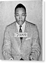Martin Luther King Jr Mug Shot - Canvas Print
