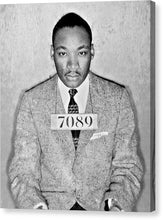 Martin Luther King Jr Mug Shot - Canvas Print