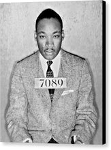 Martin Luther King Jr Mug Shot - Canvas Print
