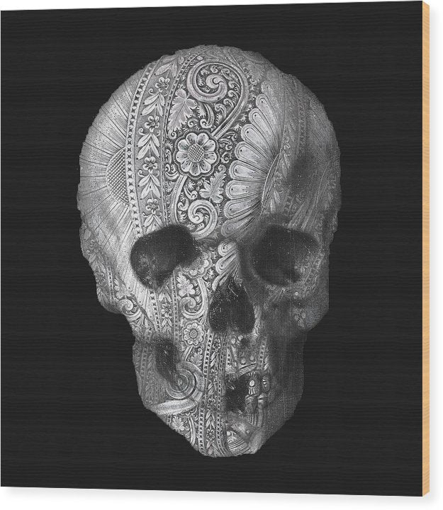 Metal Skull - Wood Print
