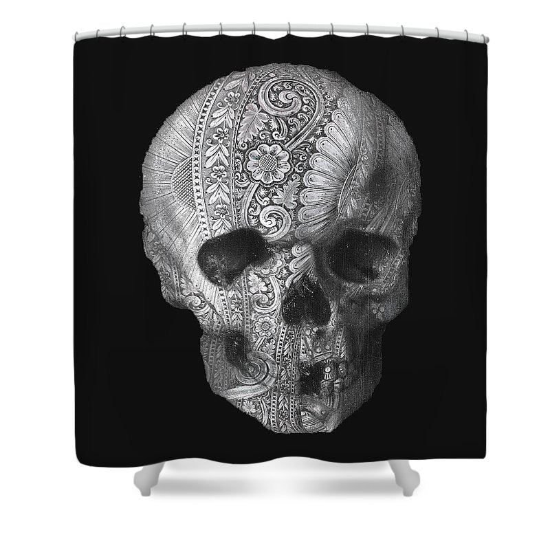 Metal Skull - Shower Curtain