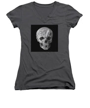 Metal Skull - Women's V-Neck (Athletic Fit)