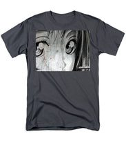 Metallic Anime Girl Eyes 2 Black And White - Men's T-Shirt  (Regular Fit)