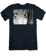 Metallic Anime Girl Eyes 2 Black And White - Men's T-Shirt (Athletic Fit)