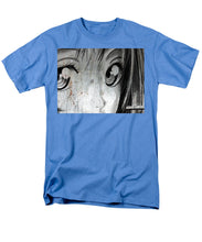 Metallic Anime Girl Eyes 2 Black And White - Men's T-Shirt  (Regular Fit)