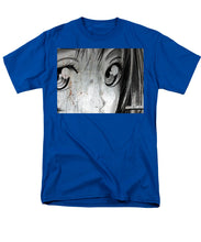Metallic Anime Girl Eyes 2 Black And White - Men's T-Shirt  (Regular Fit)