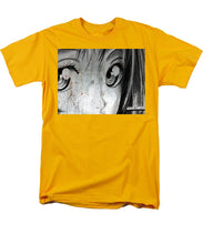Metallic Anime Girl Eyes 2 Black And White - Men's T-Shirt  (Regular Fit)