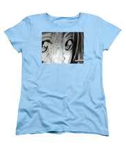 Metallic Anime Girl Eyes 2 Black And White - Women's T-Shirt (Standard Fit)
