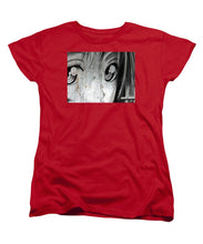 Metallic Anime Girl Eyes 2 Black And White - Women's T-Shirt (Standard Fit)