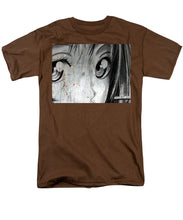 Metallic Anime Girl Eyes 2 Black And White - Men's T-Shirt  (Regular Fit)
