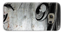 Metallic Anime Girl Eyes 2 Black And White - Phone Case