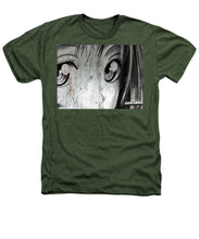 Metallic Anime Girl Eyes 2 Black And White - Heathers T-Shirt