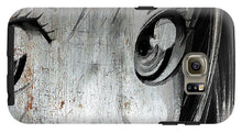 Metallic Anime Girl Eyes 2 Black And White - Phone Case