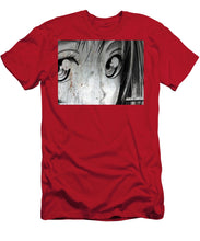 Metallic Anime Girl Eyes 2 Black And White - Men's T-Shirt (Athletic Fit)
