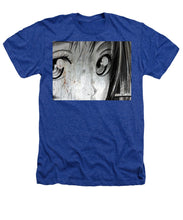 Metallic Anime Girl Eyes 2 Black And White - Heathers T-Shirt