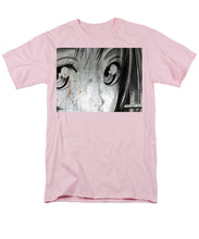 Metallic Anime Girl Eyes 2 Black And White - Men's T-Shirt  (Regular Fit)