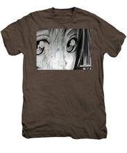 Metallic Anime Girl Eyes 2 Black And White - Men's Premium T-Shirt