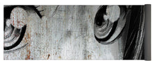Metallic Anime Girl Eyes 2 Black And White - Yoga Mat