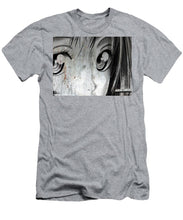 Metallic Anime Girl Eyes 2 Black And White - Men's T-Shirt (Athletic Fit)