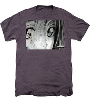 Metallic Anime Girl Eyes 2 Black And White - Men's Premium T-Shirt