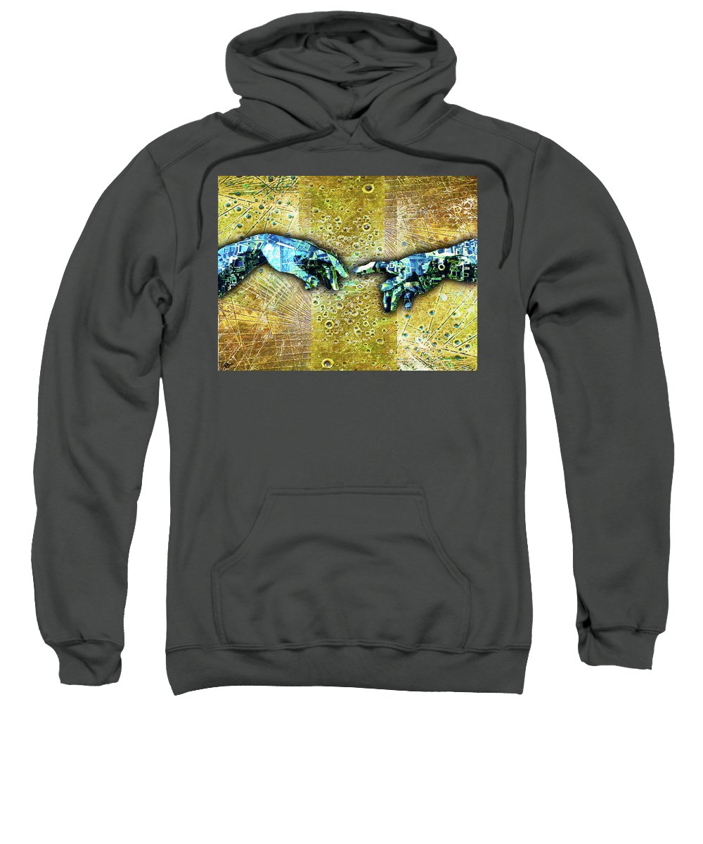 Michelangelo's Creation Of Man - Sweatshirt