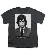 Mick Jagger Mug Shot Vertical - Youth T-Shirt