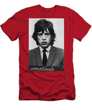 Mick Jagger Mug Shot Vertical - Men's T-Shirt (Athletic Fit)