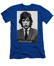 Mick Jagger Mug Shot Vertical - Men's T-Shirt (Athletic Fit)