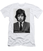 Mick Jagger Mug Shot Vertical - Men's T-Shirt (Athletic Fit)