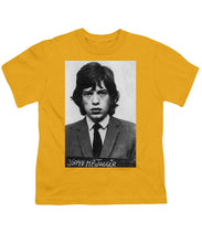 Mick Jagger Mug Shot Vertical - Youth T-Shirt