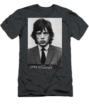 Mick Jagger Mug Shot Vertical - Men's T-Shirt (Athletic Fit)