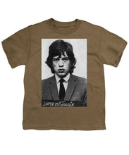 Mick Jagger Mug Shot Vertical - Youth T-Shirt