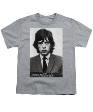 Mick Jagger Mug Shot Vertical - Youth T-Shirt