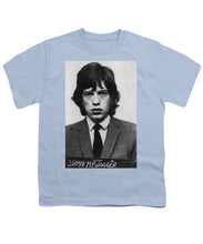 Mick Jagger Mug Shot Vertical - Youth T-Shirt