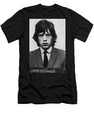 Mick Jagger Mug Shot Vertical - Men's T-Shirt (Athletic Fit)