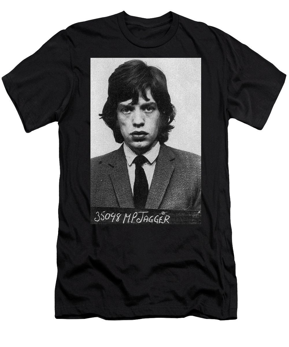 Mick Jagger Mug Shot Vertical - Men's T-Shirt (Athletic Fit)
