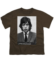 Mick Jagger Mug Shot Vertical - Youth T-Shirt
