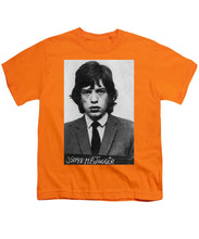 Mick Jagger Mug Shot Vertical - Youth T-Shirt