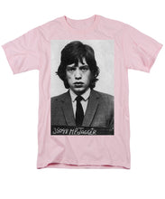 Mick Jagger Mug Shot Vertical - Men's T-Shirt  (Regular Fit)