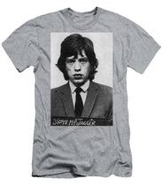 Mick Jagger Mug Shot Vertical - Men's T-Shirt (Athletic Fit)