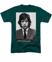 Mick Jagger Mug Shot Vertical - Men's T-Shirt  (Regular Fit)