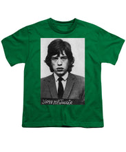 Mick Jagger Mug Shot Vertical - Youth T-Shirt