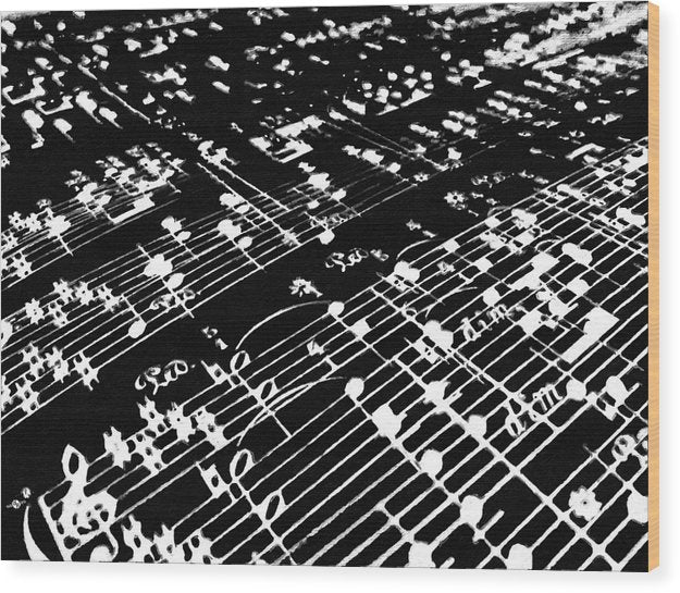 Music Painting - Wood Print