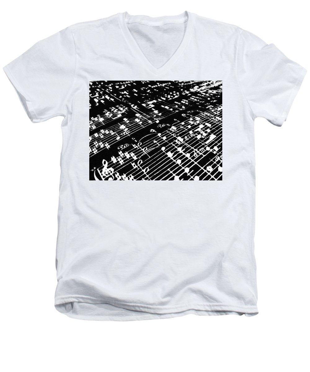 Music Painting - Men's V-Neck T-Shirt