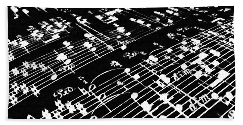 Music Painting - Bath Towel